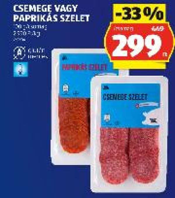 Csemege vagy Paprikás Szelet