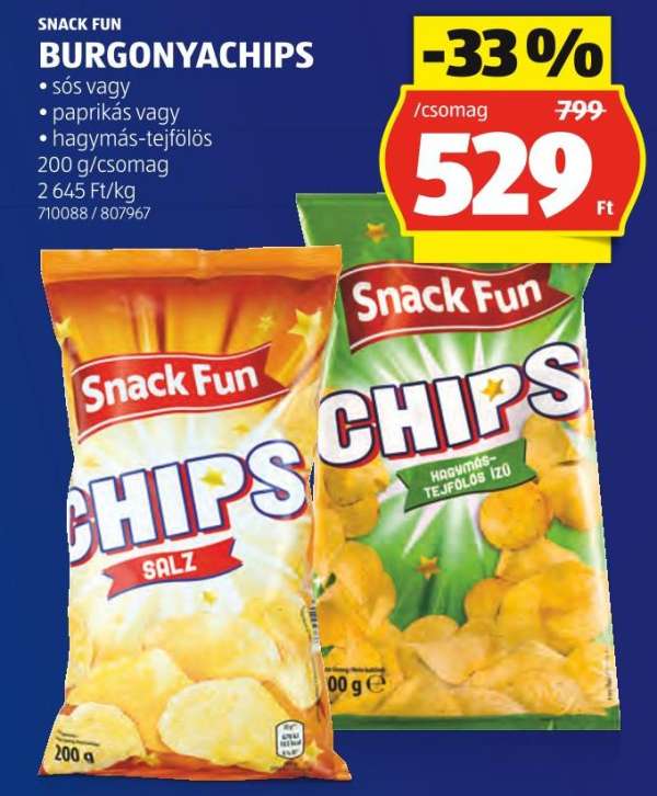 Snack Fun BURGONYACHIPS
