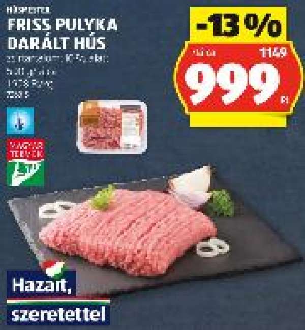 HÚSMESTER FRISS PULYKA DARÁLT HÚS