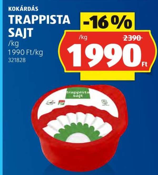 KOKÁRDÁS TRAPPISTA SAJT