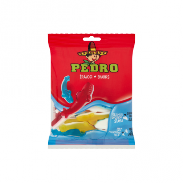 Pedro Sharks gyümölcsös ízű gumicukor 80 g
