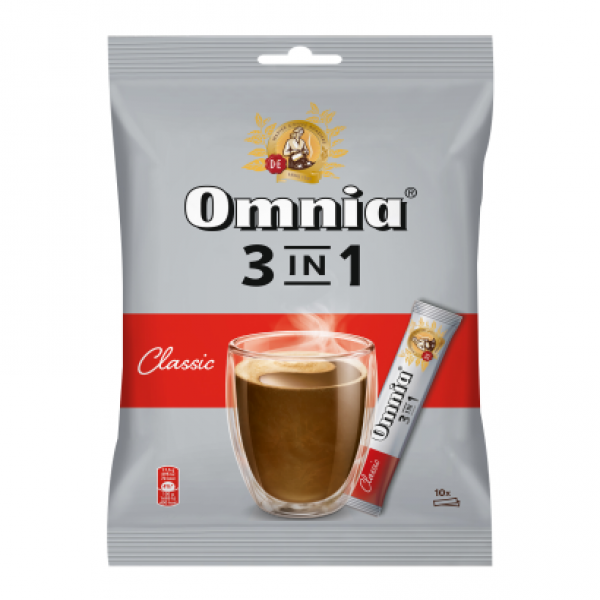 Douwe Egberts Omnia 3in1 Classic azonnal oldódó kávéitalpor 10 x 17,5 g (175 g)