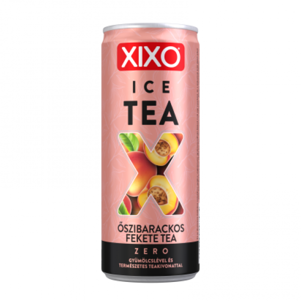 XIXO Ice Tea Zero őszibarackos fekete tea 250 ml