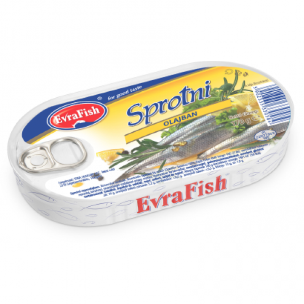EvraFish Sprotni olajos 170 g