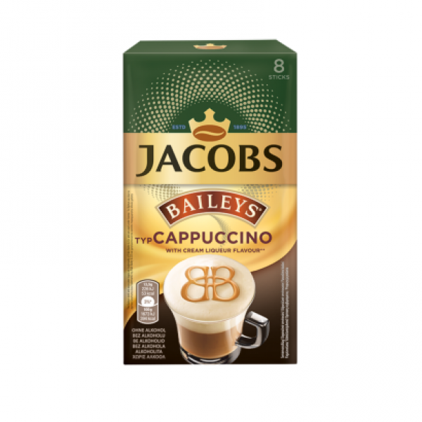 Jacobs Bailey's azonnal oldódó kávéitalpor 8 x 11,5 g (92 g)