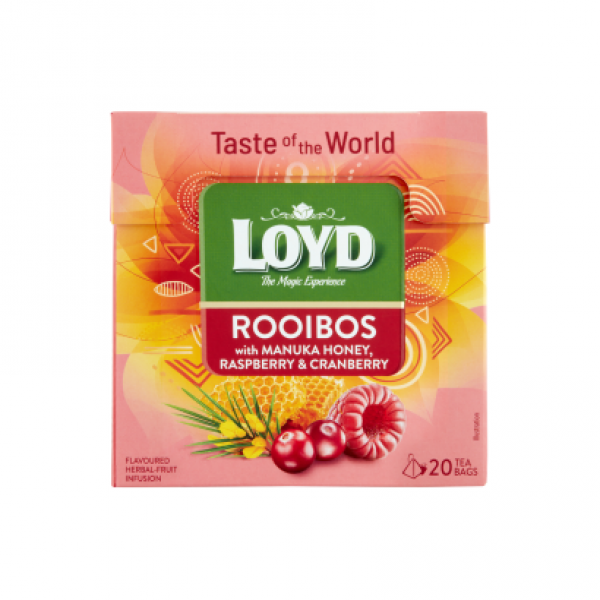 Loyd málna-áfonya ízű rooibos tea manuka mézzel 20 filter 34 g