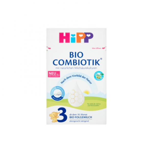 HiPP 3 BIO Combiotik tejalapú anyatej-kiegészítő tápszer 10 hónapos kortól 600 g