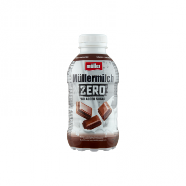 Müller Müllermilch Zero csokoládé ízű zsírszegény tejital édesítőszerekkel 387 ml