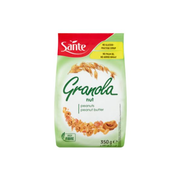 Sante Granola ropogós müzli földimogyoróval és mogyoróvajjal 350 g