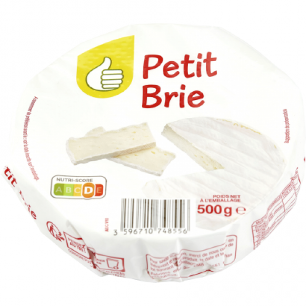 Auchan Optimum Kis méretű Brie sajt fehér nemespenésszel érlelt 500 g