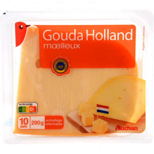 Auchan Kedvenc Gouda Holland sajt OEM moelleux 290 g