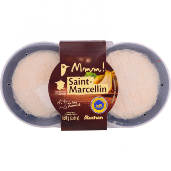 Auchan Prémium MMM! Saint-Marcellin zsíros lágy sajt 160 g