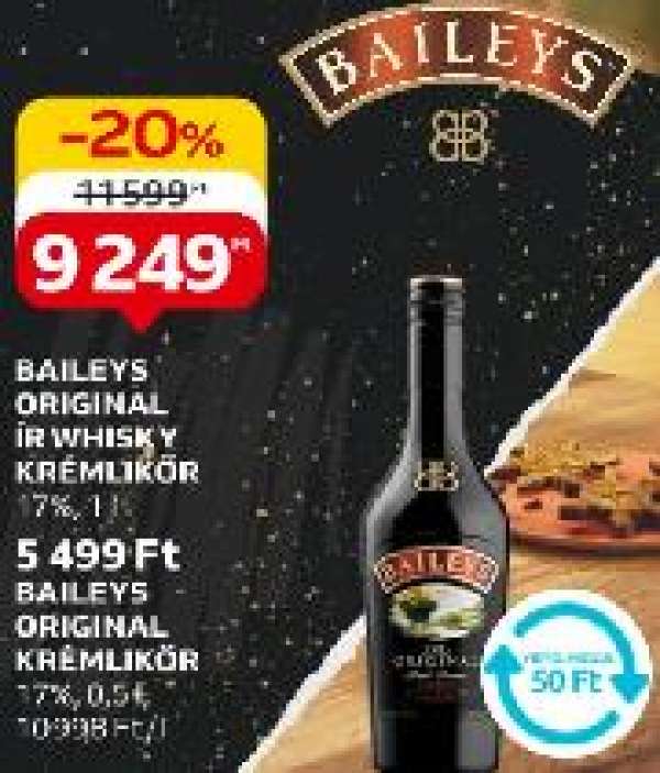 Baileys original ír whisky krémlikőr