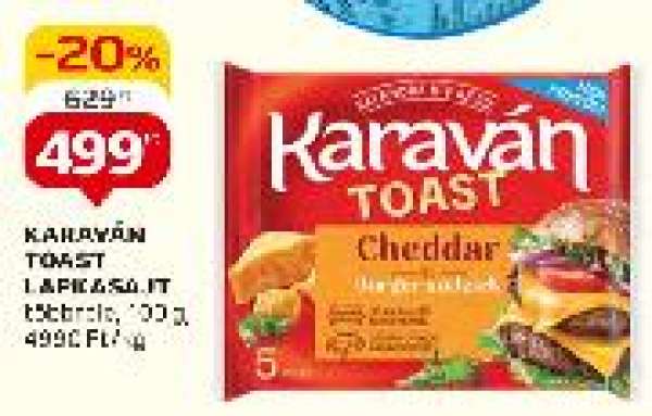 Karaván toast lapkasajt