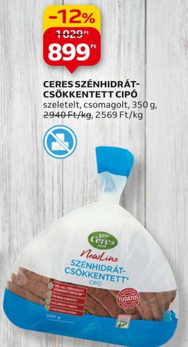 Ceres Szénhidrátcsökkentett cipó