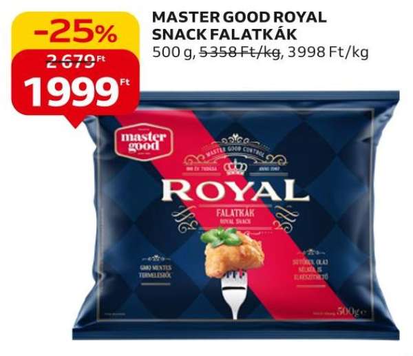 Master good Royal snack falatkák