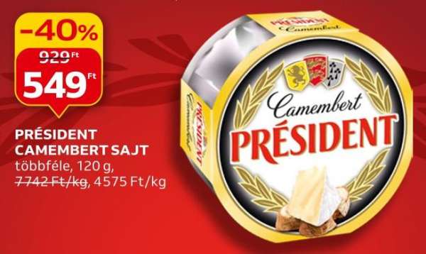 Président Camembert sajt