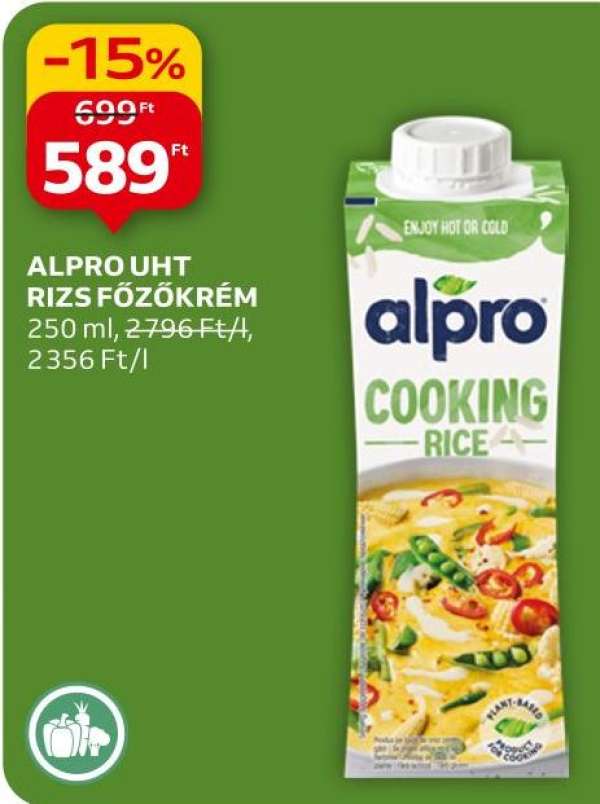 Alpro Uht rizs főzőkrém