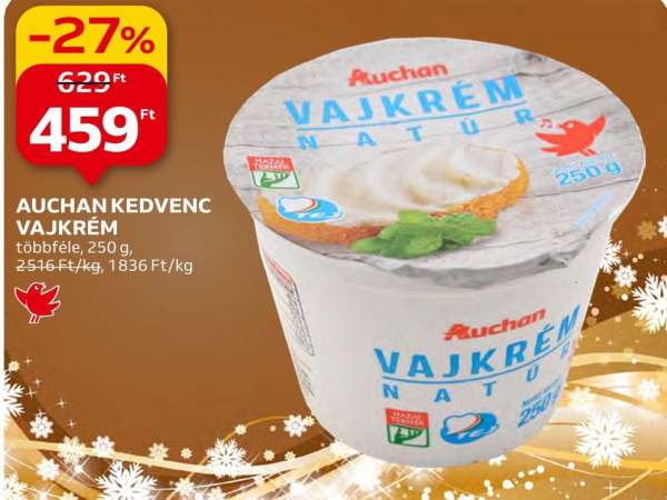 Auchan kedvenc vajkrém