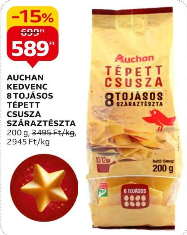 Auchan kedvenc Tépett csusza
