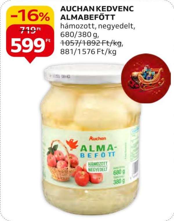 Auchan kedvenc Almabefőtt