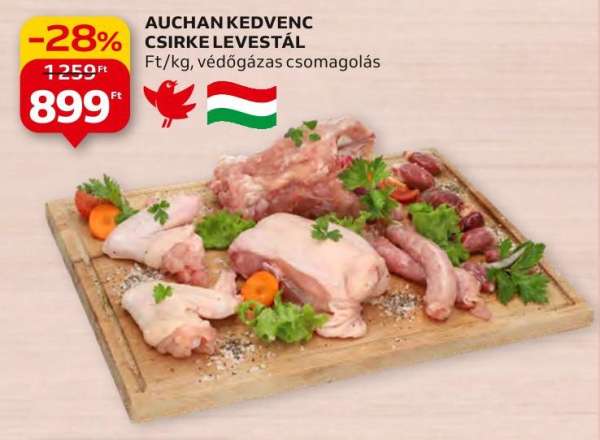 Auchan Kedvenc csirke levestál