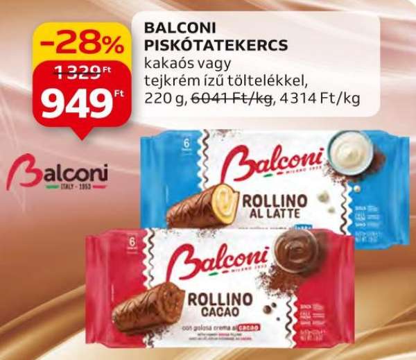 Balconi Piskótatekercs