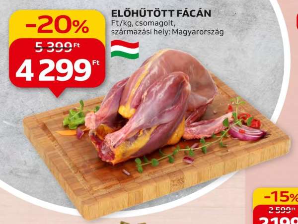 Előhűtött fácán