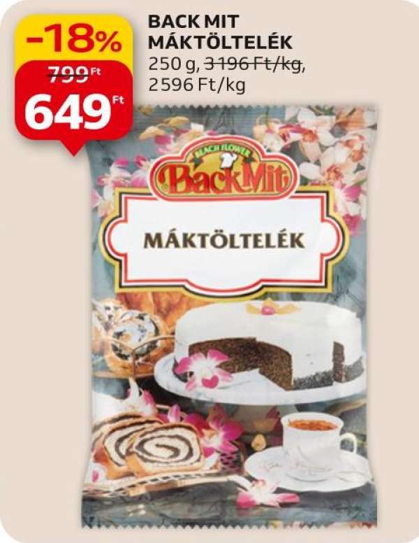 Back mit Máktöltelék