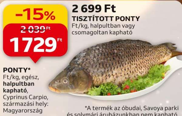 Tisztított ponty
