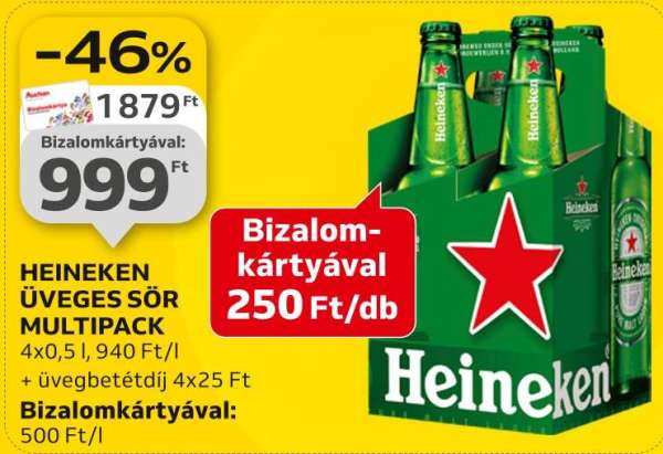 Heineken Üveges sör multipack