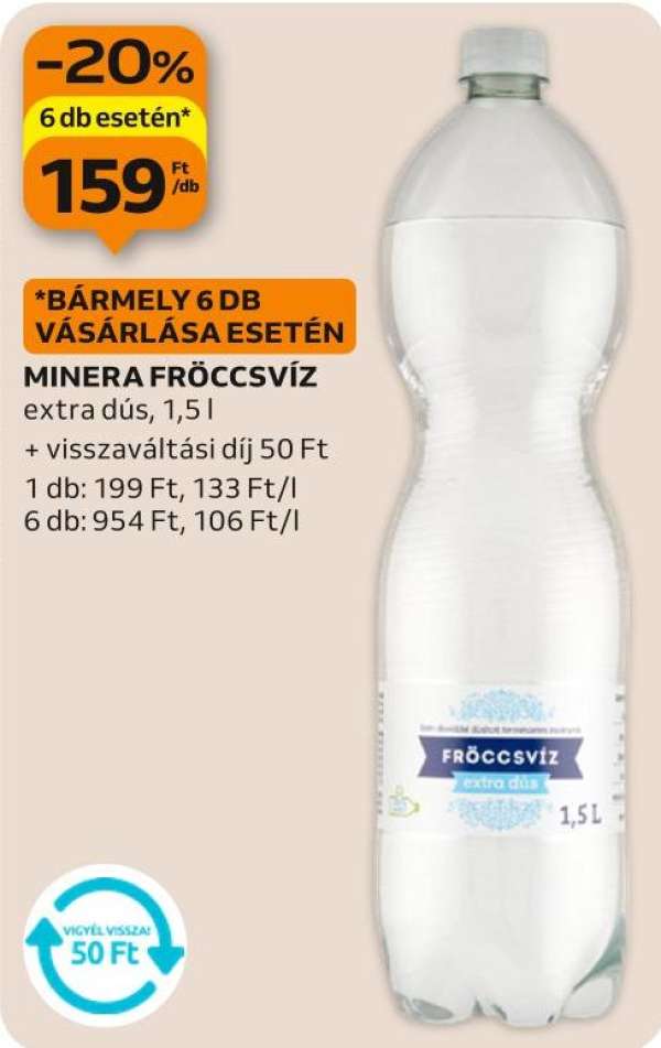 Minera fröccsvíz Extra dús