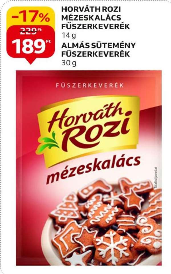 Horváth Rozi Mézeskalács fűszerkeverék