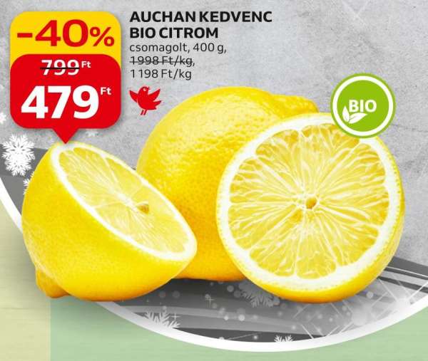 Auchan Kedvenc bio citrom