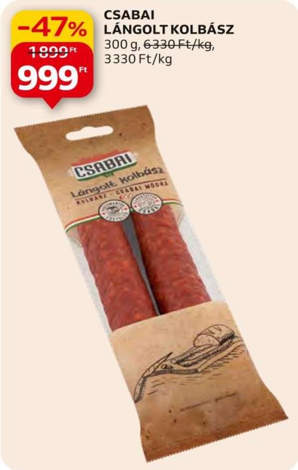 Csabai lángolt kolbász