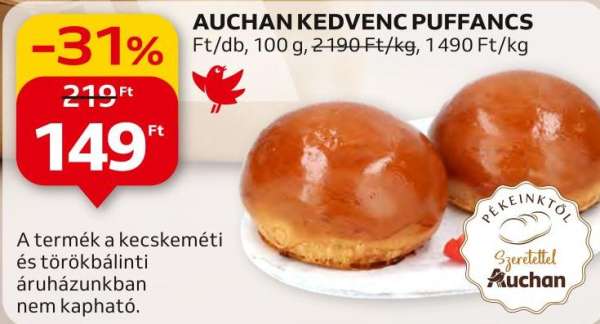 Auchan kedvenc puffancs