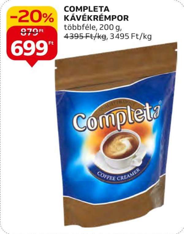 Completa kávékrémpor