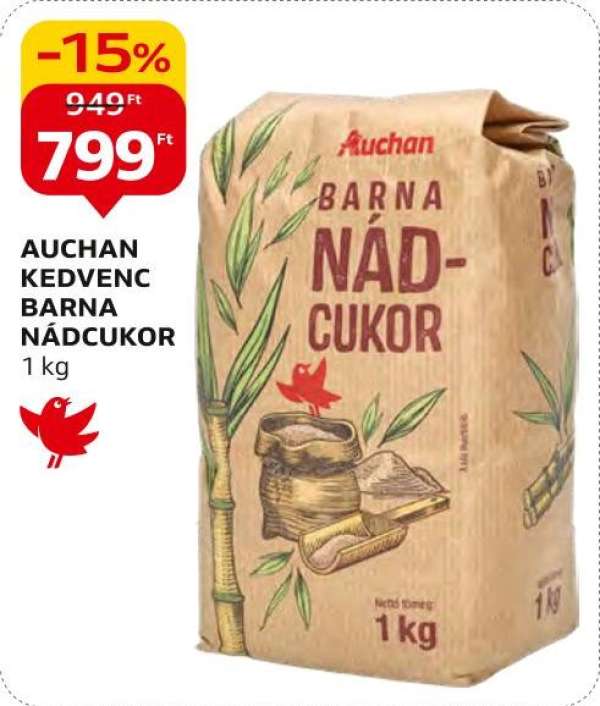 Auchan kedvenc barna nádcukor