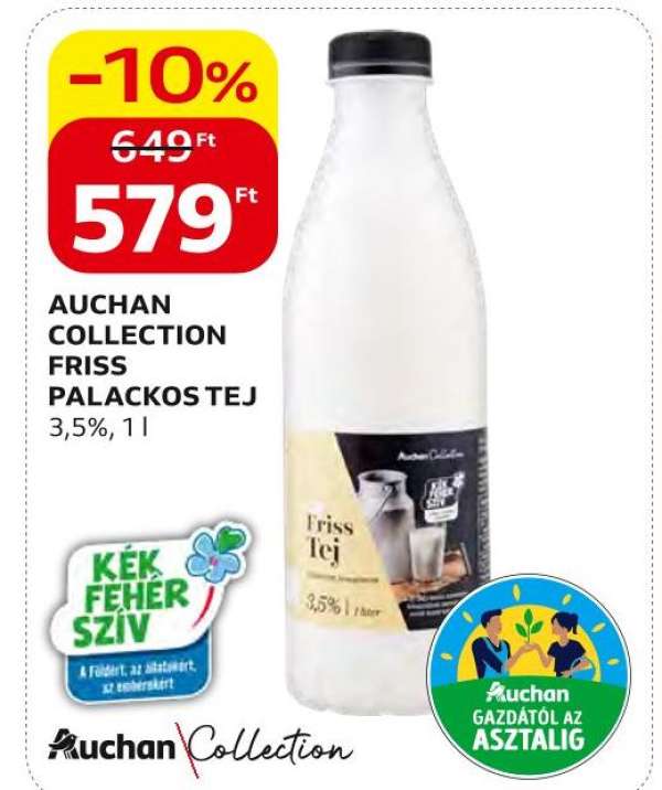 Auchan Collection AUCHAN COLLECTION FRISS PALACKOS TEJ