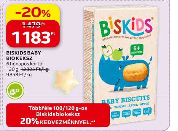 Biskids BISKIDS BABY BIO KEKSZ