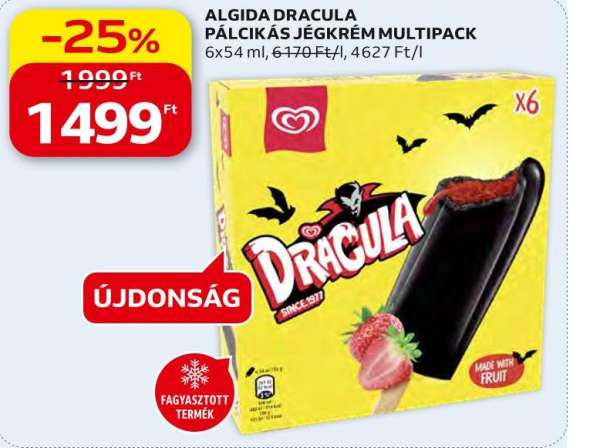 Algida ALGIDA DRACULA PÁLCIKÁS JÉGKRÉM MULTIPACK