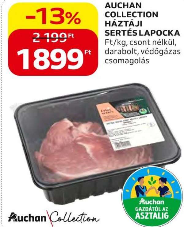 Auchan Collection AUCHAN COLLECTION HÁZTÁJI SERTÉS LAPOCKA