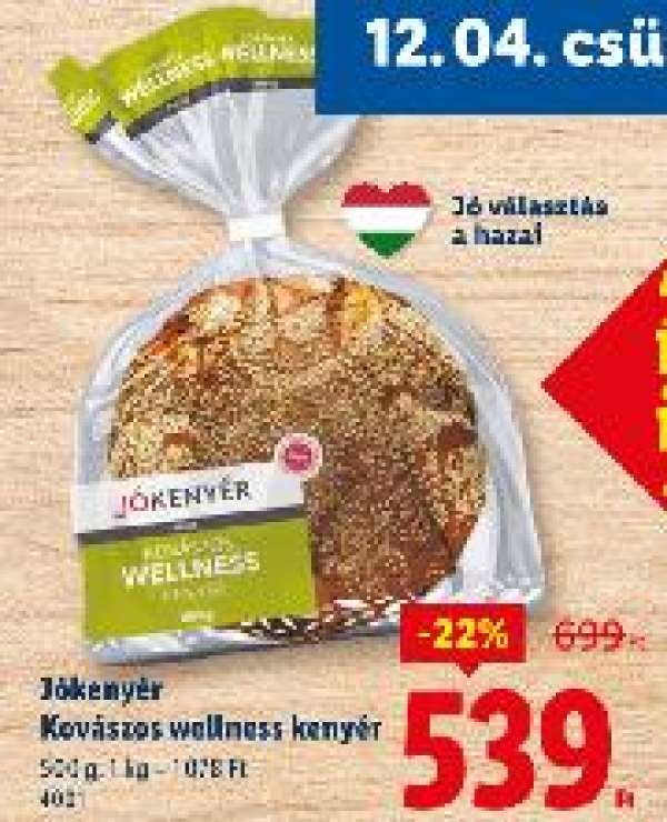 Jókenyér Kovászos wellness kenyér