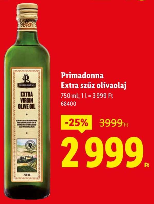 Primadonna Extra szűz olívaolaj