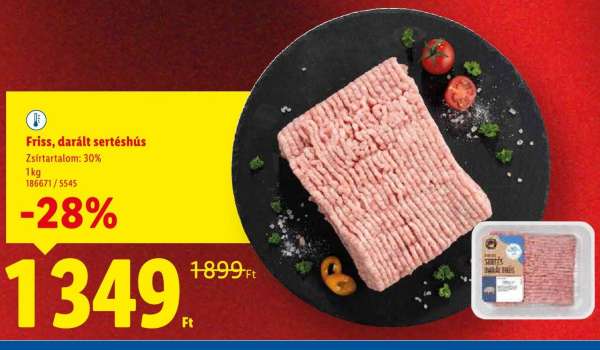 Friss, darált sertéshús