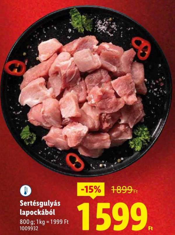 Sertésgulyás lapockából