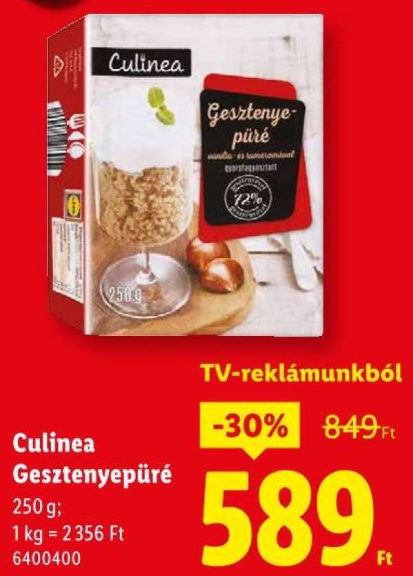 Culinea Gesztenyepüré