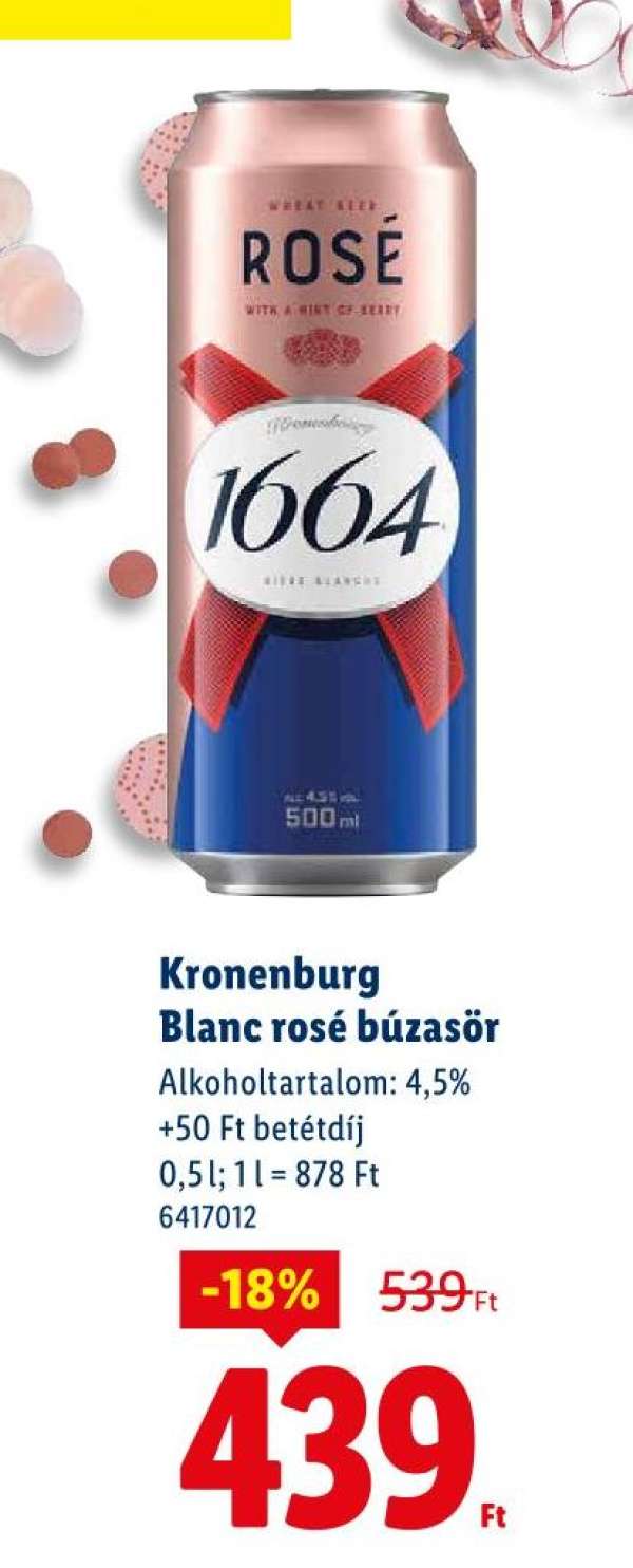 Kronenburg Blanc rosé búzasör