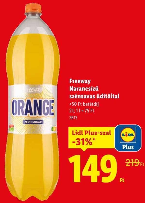 Freeway Narancsízű szénsavas üdítőital