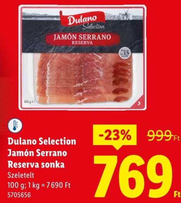 Dulano Selection Jamón Serrano Reserva sonka